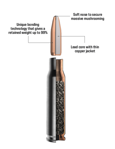 Balas de Carabina Norma Oryx Silencer 165gr Cal. 308Win