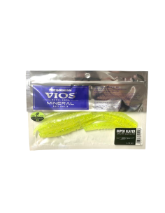 Megabass X Layer 4.5" Lime Chart SG | Amostras Vinil para achigã 2