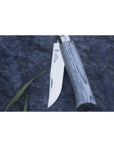 Opinel Nº8 Laminated Birch Grey