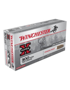 Winchester Power Point 180gr Cal.300WSM | Munições de Carabina Caça Maior
