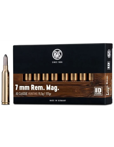 Munições RWS ID Classic 177gr Cal. 7mm Rem. Mag. | Caça Maior