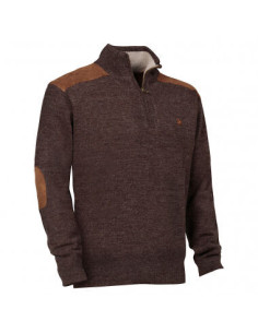 Pullover c/Fecho Verney Carron Marron Moyene