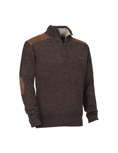 Pullover c/Fecho Verney Carron Marron Moyene