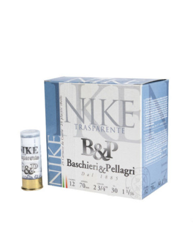Munições caça Menor | B&P Nike Transparente 30gr Cal.12