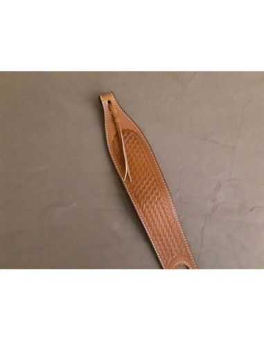 Bandoleira Couro Triple K 300 Tan-Basquetweave