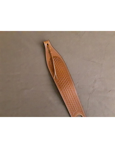 Bandoleira Couro Triple K 300 Tan-Basquetweave