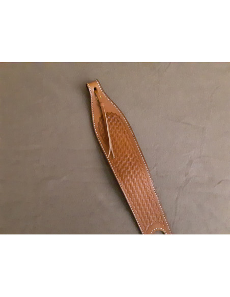 Bandoleira Couro Triple K 300 Tan-Basquetweave