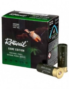 Rottweil Game Edition Perdiz cal.12 | 32gr|Cartuchos de Caça Menor