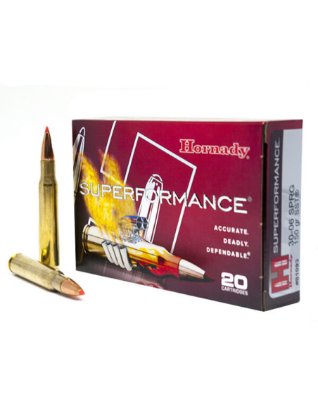 Hornady Superformance 165Gr | 30.06SPRG | SST | Munições Caça Grossa