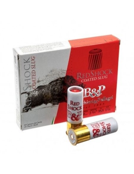 B&P RedShock Coated Slug Cal.12|  35.5Gr | balas espingarda