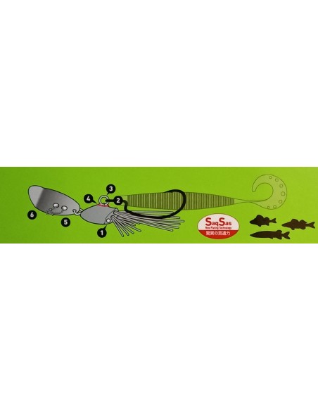 Daiwa Flex Blade Jig SS  | Red Devil | Jigs e Medalhas