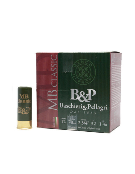 B&P MB Classic| 32Gr | Cartuchos de Caça Menor